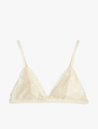 Dolgusuz Dantel Detaylı Balensiz Sütyen