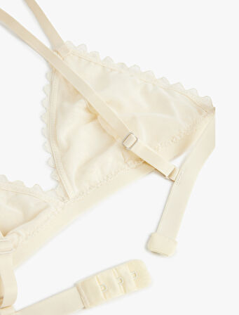 Dolgusuz Dantel Detaylı Balensiz Sütyen