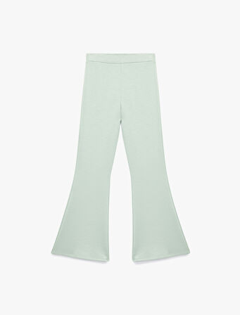 Scuba Kumaş Slim Fit İspanyol Paça Pantolon