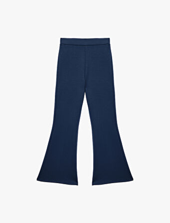 Scuba Kumaş Slim Fit İspanyol Paça Pantolon