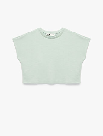 Slim Fit Bisiklet Yaka Kolsuz Basic Tişört