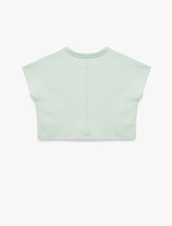 Slim Fit Bisiklet Yaka Kolsuz Basic Tişört