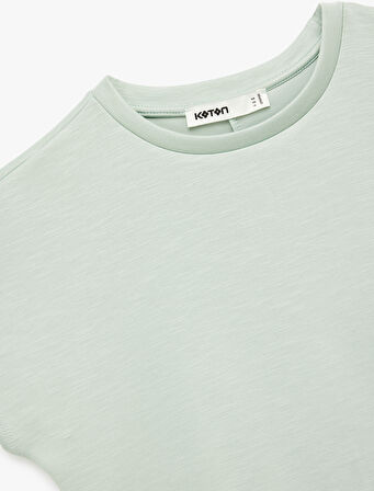 Slim Fit Bisiklet Yaka Kolsuz Basic Tişört