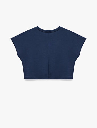 Slim Fit Bisiklet Yaka Kolsuz Basic Tişört