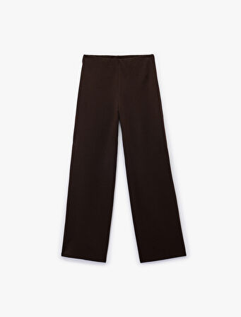 Normal Bel Geniş Paça Pantolon