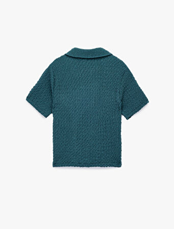 Bürümcük Kumaş Slim Fit Kısa Kollu Gömlek