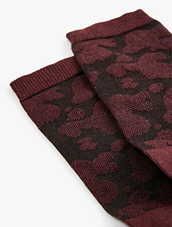 Pamuklu Dokulu Soket Çorap