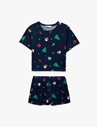 Yılbaşı Temalı 2'li Pijama Takımı