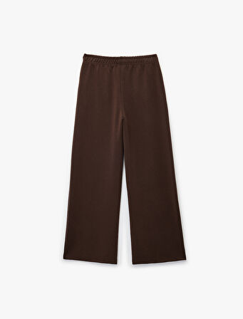 Modal Karışımlı Basic Geniş Paça Eşofman Altı 