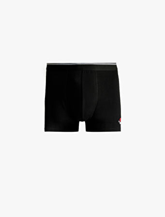 Rahat Kalıp Yılbaşı Baskılı Pamuklu 2'li Boxer Seti