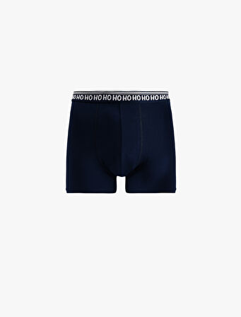 Yılbaşı Temalı Pamuklu Rahat Kalıp 2'li Boxer Seti