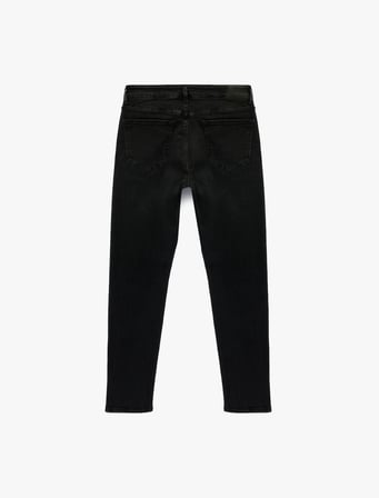 Normal Bel Pamuklu Slim Fit Jean Pantolon - Brad Jean