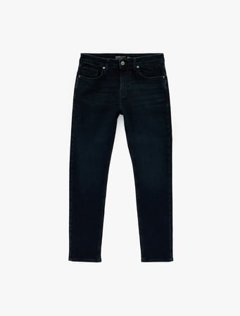 Pamuklu Normal Bel Slim Fit Jean Pantolon - Brad Jean
