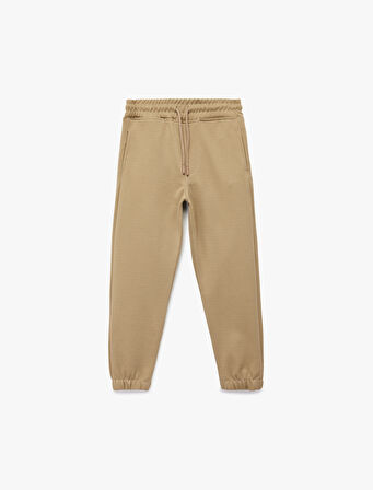 Beli Lastikli Cep Detaylı Basic Jogger Eşofman Altı