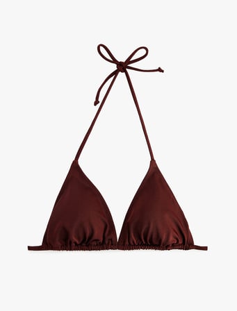 İpli Üçgen Bikini Üstü