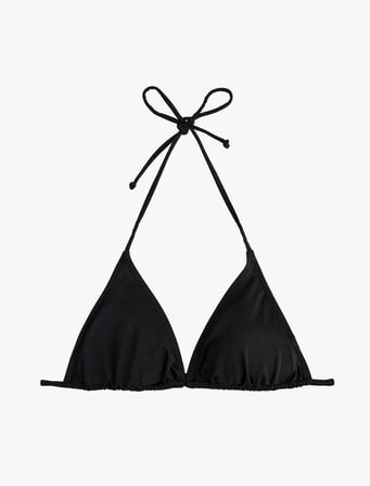 İpli Üçgen Bikini Üstü