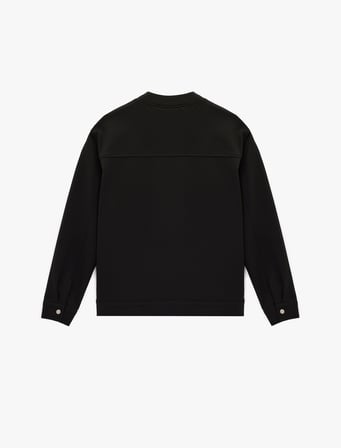 Slim Fit Uzun Kollu Kapaklı Cepli Fermuarlı Kolej Yaka Bomber Ceket