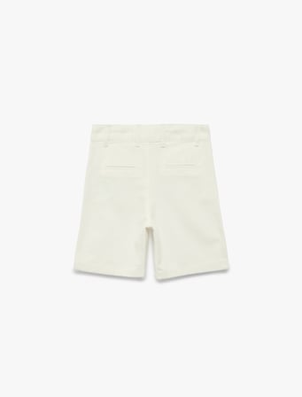 Pamuklu Normal Bel Cepli Basic Bermuda Şort