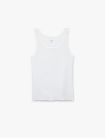 Pamuklu Kolsuz U Yaka Atlet