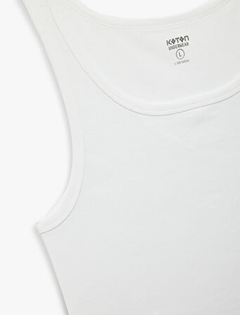 Pamuklu Kolsuz U Yaka Atlet