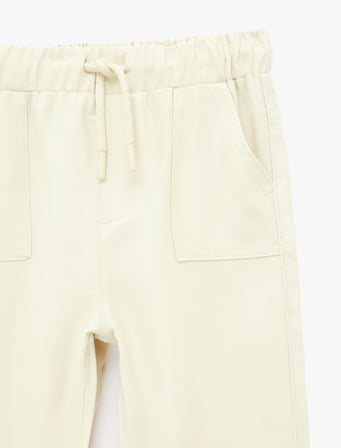 Cep Detaylı Beli Bağcıklı Jogger Pantolon