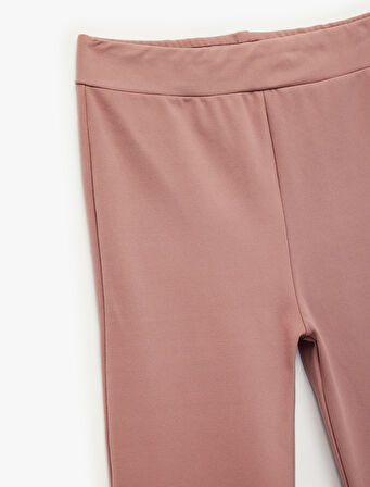 Beli Lastikli Dar Kalıp Basic İspanyol Paça Pantolon