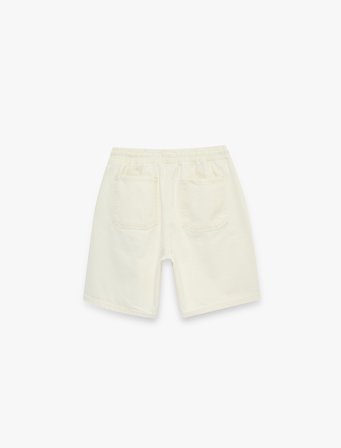 Pamuklu Rahat Kalıp Cepli Bermuda Beli Bağcıklı Baggy Jean Şort