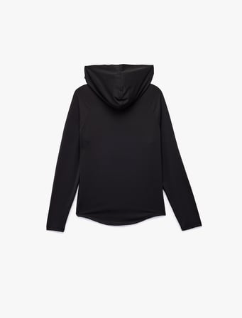 Uzun Kollu Kapüşonlu Oversize Spor Sweatshirt