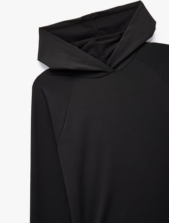 Uzun Kollu Kapüşonlu Oversize Spor Sweatshirt