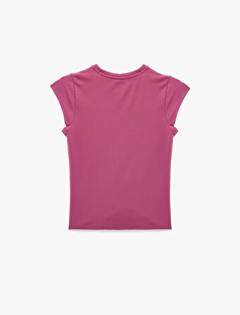 Slim Fit Kısa Kollu İnterlok Bisiklet Yaka Spor Tişört