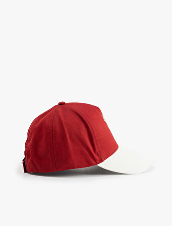 Pamuklu İşlemeli Kep Şapka