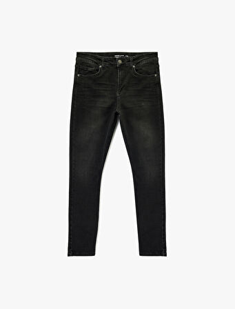 Pamuklu Cepli Normal Bel Slim Fit Jean Pantolon - Brad Jean