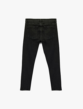 Pamuklu Cepli Normal Bel Slim Fit Jean Pantolon - Brad Jean