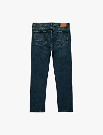 Pamuklu Normal Bel Straight Fit Jean Pantolon - Mark Jean
