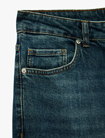 Pamuklu Normal Bel Straight Fit Jean Pantolon - Mark Jean