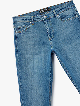 Pamuklu Normal Bel Slim Fit Jean Pantolon - Brad Jean