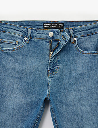 Normal Bel Pamuklu Skinny Fit Jean Pantolon - Michael Jean