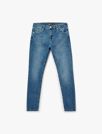 Normal Bel Pamuklu Skinny Fit Jean Pantolon - Michael Jean