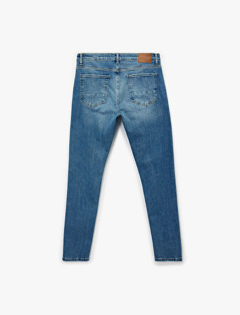 Normal Bel Pamuklu Skinny Fit Jean Pantolon - Michael Jean