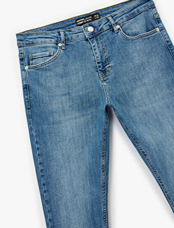 Normal Bel Pamuklu Skinny Fit Jean Pantolon - Michael Jean