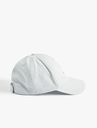 İşlemeli Pamuklu Kep Şapka 