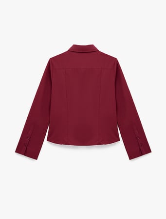 Pamuklu Uzun Kollu Slim Fit Düğmeli Klasik Yaka Gömlek