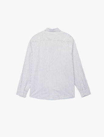 Regular Fit Klasik Yaka Pamuklu Uzun Kollu Gömlek