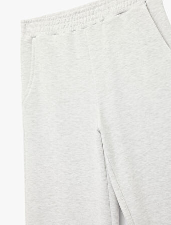 Rahat Kalıp Beli Lastikli Cep Detaylı Geniş Paça Eşofman Altı