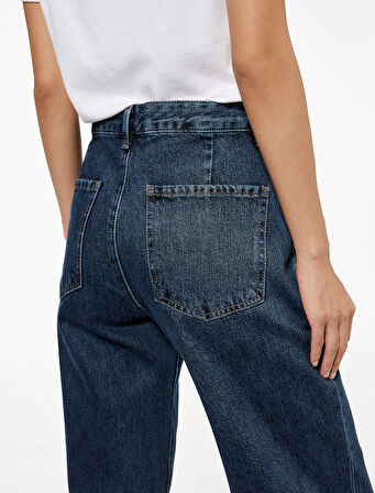 Normal Bel Uzun Paça Straight Fit Jean Pantolon - Straight Fit Jean