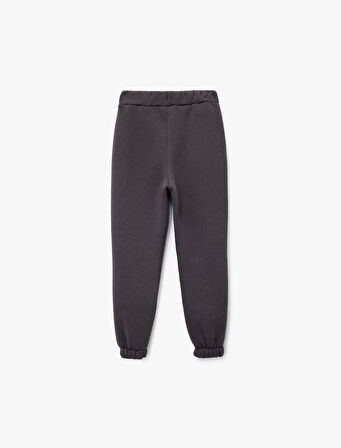 Baskılı Beli Lastikli Jogger Eşofman Altı