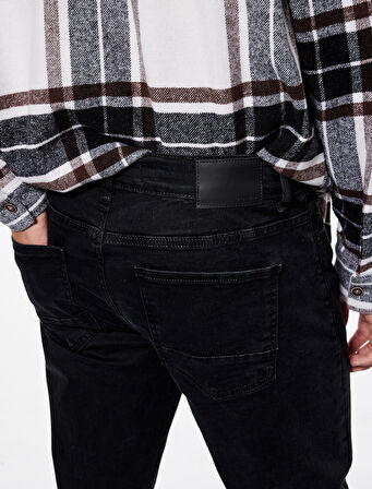 Pamuklu Cepli Normal Bel Slim Fit Jean Pantolon - Brad Jean