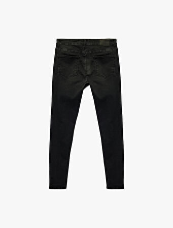 Normal Bel Cepli Pamuklu Skinny Fit Jean Pantolon - Michael Jean