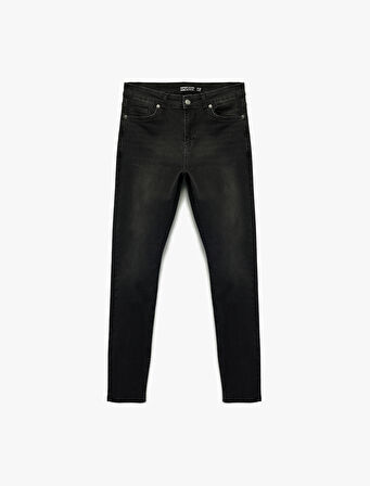 Normal Bel Cepli Pamuklu Skinny Fit Jean Pantolon - Michael Jean