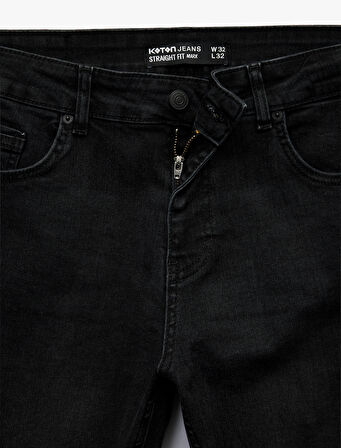 Pamuklu Normal Bel Straight Fit Jean Pantolon - Mark Jean